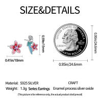 Pendientes de plata de ley 925 para mujer, aretes con forma de libélula y pájaro, joyería fina para boda, novedad - details 47