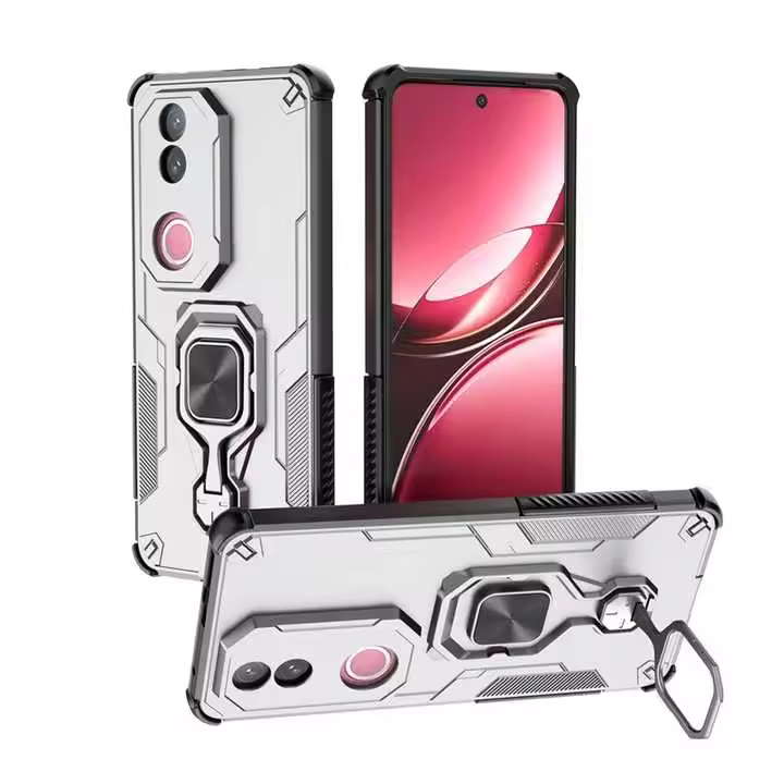 Estuche rígido a prueba de golpes con soporte magnético, protector de teléfono celular para fundas Vivo V50 5G - 1