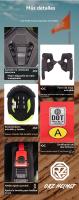 Casco moto integral hombre juvenil aire libre trail rally Equipo Protector - details 5