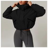 Chaqueta con capucha para mujer Chaqueta de invierno cálida con dobladillo con cordón Chaqueta de invierno impermeable y aislante - details 3