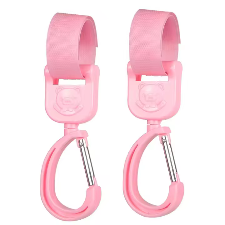 Ganchos organizadores para silla de ruedas, ganchos de oso para cochecito de bebé, Colgador de gancho para bolsa de bebé - 1