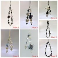Correa de teléfono estilo gótico Y2K, mariposa, estrella, corazón, cordón para teléfono móvil con cuentas, cadena antipérdida para teléfono móvil, llavero - details 0