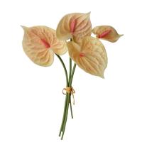 4 Uds. De artesanías de plantas, ramo de anturio de tacto Real, ramo Artificial Flexible hecho a mano para Navidad - details 10
