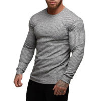 Jersey clásico de cuello alto para hombre, Jersey de punto con tejido acanalado, ajustado, color negro, para primavera y otoño, nueva moda - details 12