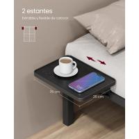 Cama Doble de Metal Estructura con Estantes de Almacenamiento Cama de Invitados - details 5