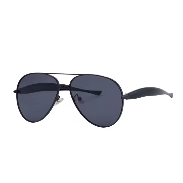 Gafas de sol de piloto con patas de espejo de metal para mujer, nuevas y a la moda, resistentes al sol, para hombre, 2025 - 1