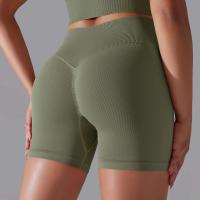 Pantalones cortos de cintura alta para mujer, ropa deportiva para Yoga, gimnasio, correr, pantalones cortos de entrenamiento - details 7