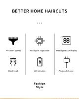 Kemei-cortadora de pelo inalámbrica Zero Gapped para hombre, cortadora de pelo eléctrica recargable, máquina de corte de pelo de acabado para Barbero, delineador de bordes - details 1