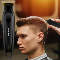 Solimpia Afeitadora eléctrica para hombres Recortadora de barba profesional Maquinilla de afeitar inalámbrica Recortadora de vello corporal Máquina de afeitar de vello facial recargable por USB para barbería HT-6267 - details 19