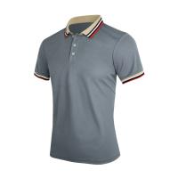 Camisa Polo De Algodón Transpirable Para Hombre Verano Estilo Casual Oficina Moda Marca Manga Corta Top Striped Calidad Superior - details 5
