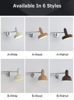 LEFANGXING Lámpara de Pared Retráctil 20CM Brazo de Rocer para Dormitorio, Sala de Estar - details 1