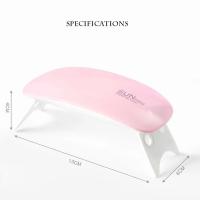 Mini lámpara UV LED de 6W, máquina de secado de uñas portátil, 3LED, USB - details 3