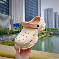 Pisando zapatos de agujero de mierda nuevas zapatillas exteriores de suela gruesa que aumentan las zapatillas casuales de playa Baotou - details 9