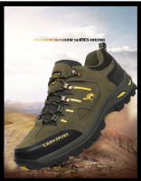 Zapatos de senderismo para hombre, botas de montaña al aire libre, zapatillas de suela gruesa, zapatos de Trekking con cordones a la moda - details 1