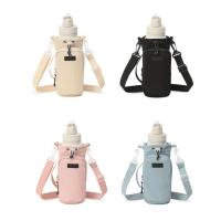 Correa para el hombro, bolsa portadora de botella de agua, bolsillo frontal, bandolera impermeable, bolso para botella de agua, asa, soporte portátil para botella de agua - details 0