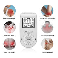 Estimulador muscular EMS Digital, Dispositivo de masaje de fisioterapia, meridianos, electrodos de doble pulso, presoterapia, 24 modos, 40 engranajes - details 4