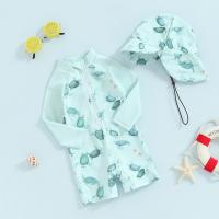 Traje de Baño de Bebé con Estampado de Ballena Rash Guard de Manga Larga - details 5