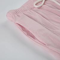 Pantalones de Pierna Recta Tejidos Casuales Cintura Baja, Perchas, Estilo Baggy para Mujeres - details 2