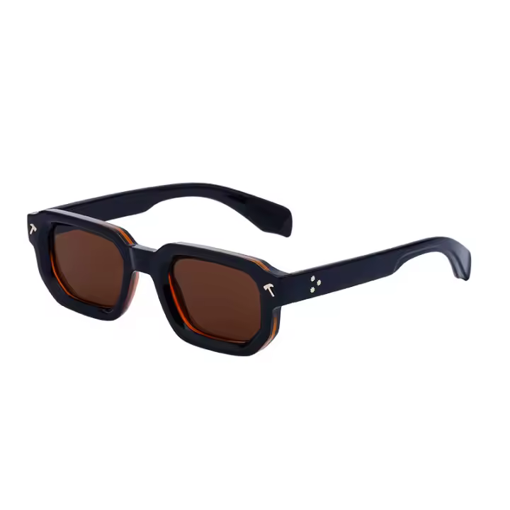 Gafas de sol y caja de moda Gafas de sol Personalidad de los hombres Gafas de sol simples Gafas de sol de los hombres - 1