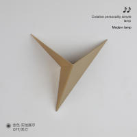 Lámpara de pared triangular LED moderna y minimalista para dormitorio, estudio, habitación de hotel, mesita de noche, lámpara frontal de espejo - details 8