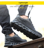 Zapatos de seguridad para el trabajo para hombre, calzado especial antipinchazos, antideslizante, para exteriores, para construcción - details 7