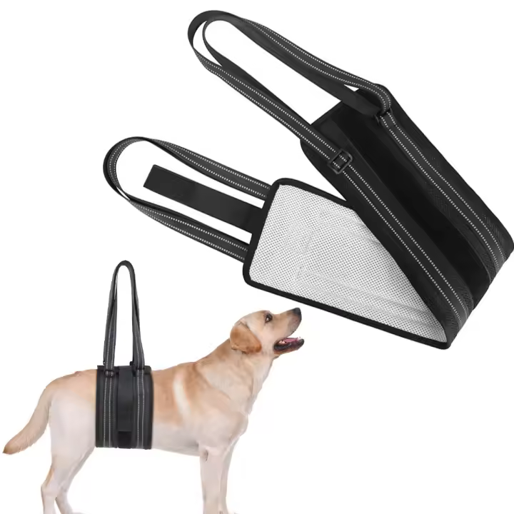 Arnés de soporte para mascotas: arnés de elevación para perros discapacitados, Material de malla transpirable y cómodo, arnés de soporte para patas traseras - 1