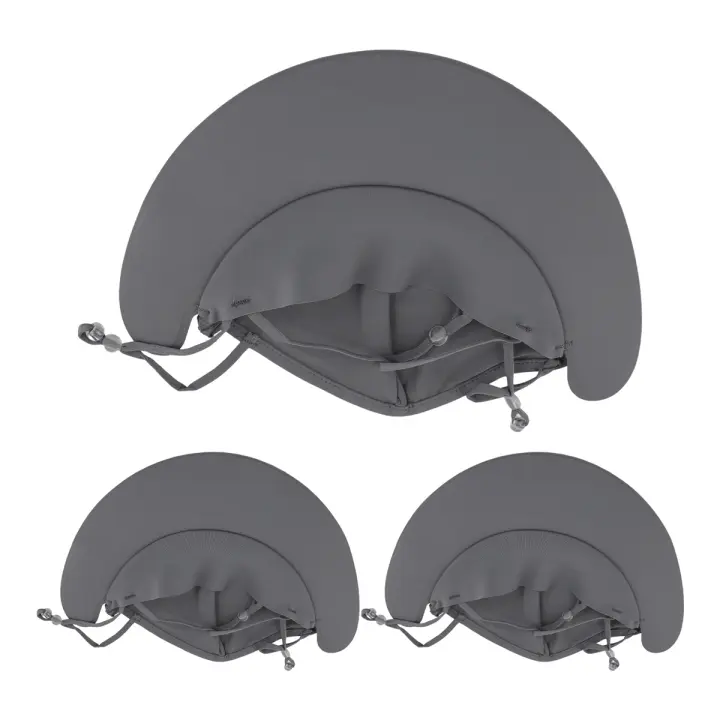 Mocha gris cubierta de cuello para deportes al aire libre, bufanda a prueba de viento para bicicleta, protección solar de verano, máscara de Ciclismo de seda helada - 1
