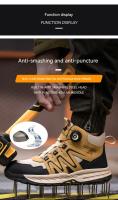Zapatos de Seguridad para Hombres Botas de Trabajo Indestructibles con Punta de Acero - details 7