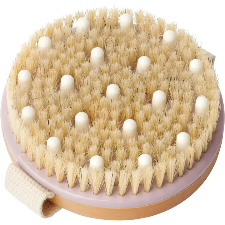 Scttomon Cepillo Corporal Exfoliante Natural para Drainaje Lápiz, Piel Seca, Celulitis, Circulación Sanguínea Herramienta de Cuidado de la Piel Corporal de Belleza - 1