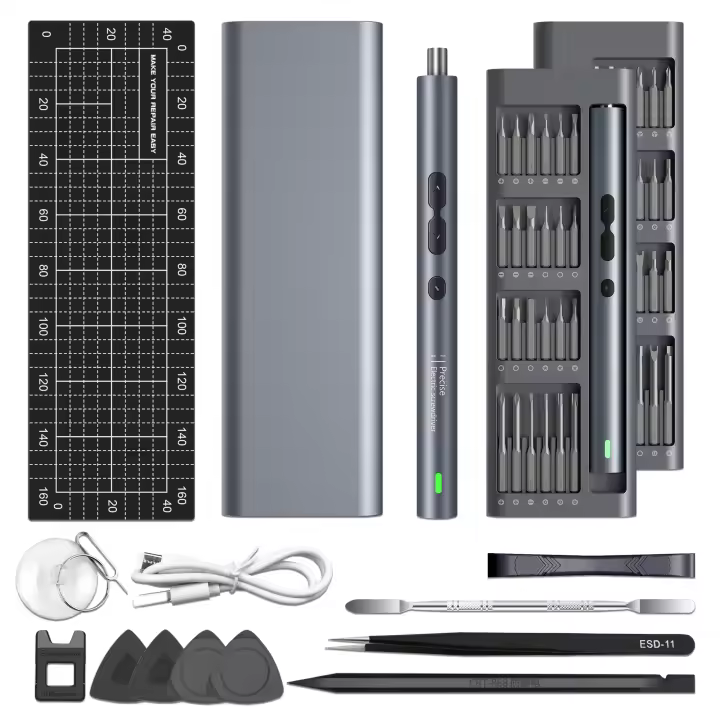 Juego de destornilladores eléctricos de precisión 62 en 1, Kits de herramientas eléctricas recargables, inalámbricos, magnéticos, Mini broca pequeña para bolígrafo Xiaomi - 1