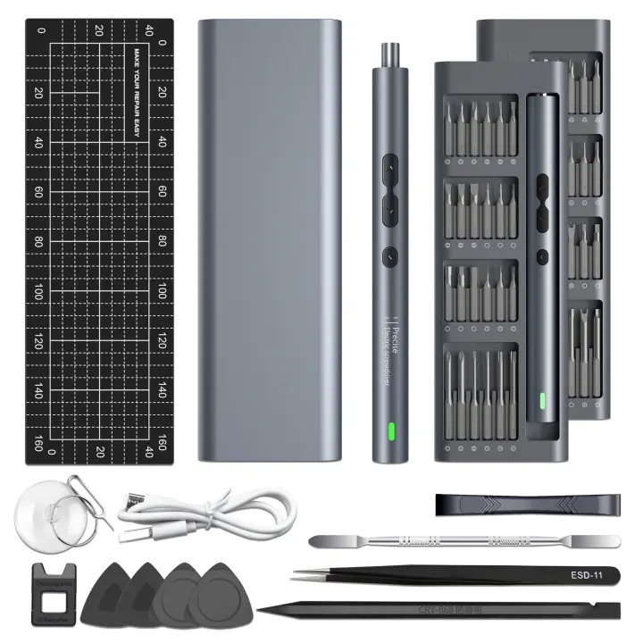 Juego de destornilladores eléctricos de precisión 62 en 1, Kits de herramientas eléctricas recargables, inalámbricos, magnéticos, Mini broca pequeña para bolígrafo Xiaomi - 1