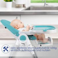 barra de juegos, tumbona para bebés, silla alta combinada para bebés, 7 respaldos ajustables en altura, crecimiento de 0 meses a 6 años, silla para bebés, gris oscuro - details 40