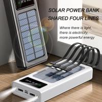 Cargador portátil Solar Power Bank 12000Mah/20000Mah  Gran Capacidad Incorporado 5 Salidas y 3 entradas Cable y Linterna Compatible con Todos los teléfonos Inteligentes y Dispositivos USB - details 5