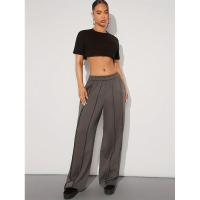 Pantalones deportivos de cintura elástica para mujer, pantalones largos fluidos para primavera y otoño, elásticos, clásicos y cómodos - details 1