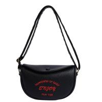 Bolso de hombro de lujo con letras coreanas simples, bolso de mano de cuero PU con bordado para mujer - details 6