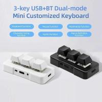 321BT 3-key  Customized Keyboard Bluetooth Wireless Switch USB+BT Dual-mode Keyboards Office Gaming Multimediboard - details 2