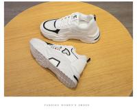 Zapatillas de deporte con cuña y cordones para mujer, zapatos deportivos ligeros con suela gruesa, cómodos, para ocio, primavera y otoño, 2024 - details 15
