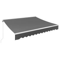 Toldo Manual plegable retráctil con manivela, protección solar, Anti-UV e impermeable, poliéster para patio, balcón, restaurante - details 3