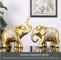 Un par de decoración de elefante para sala de estar, TV, entrada, vitrina de vino, accesorios para el hogar europeos - details 8