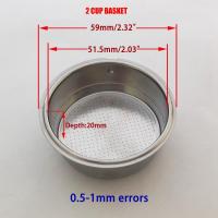 Filtro de Café Reutilizable 51Mm para Portafilter Homix Holder 60Mm 15-20Bar para Máquina de Café Espresso Piezas de Cocina y Comedor - details 1