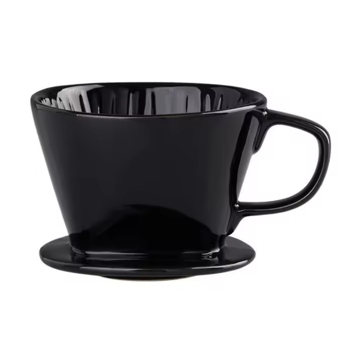 Delicado reutilizable sobre cafetera, cerámica portátil, filtro de café, fondo plano, sin BPA, soporte de goteo cónico para oficina - 1