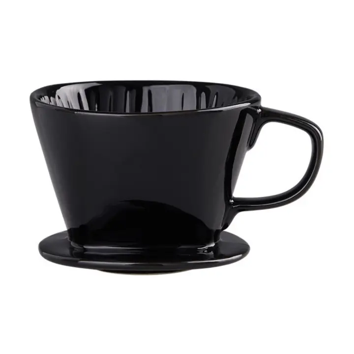 Delicado reutilizable sobre cafetera, cerámica portátil, filtro de café, fondo plano, sin BPA, soporte de goteo cónico para oficina - 1