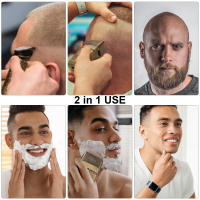 Hatteker-cortadora de pelo para hombre, Afeitadora eléctrica recargable, cortadora de pelo para nariz y cuerpo, Máquina para cortar cabello, RSCW-767, 2 juegos - details 6