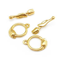 Pulsera de Tirantes Geométricos de Latón Dorado 18K Clasps para Hacer Joyería DIY - details 143