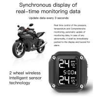 Sistema de supervisión de presión de neumáticos inalámbrico, TPMS con carga USB para motocicleta con 2 sensores externos, pantalla LCD Digital - details 18