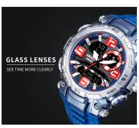 Reloj deportivo para hombre Smael resistente al agua con función multifuncional correa de PU estilo casual para exterior - details 10