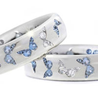 Anillo de mariposa a la moda, joyería de lujo con animales para mujer, accesorios de mariposa de circón, anillos para mujer, regalo de compromiso de aniversario - details 2