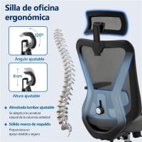 Silla de Oficina Ergonómica Sillon de Escritorio con Resalto Ajustable entre 90° y 130° - details 4