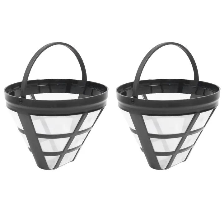 Filtro de cesta de cafetera reutilizable para Cuisinart Ninja, apto para la mayoría de las máquinas de café por goteo de 8 a 12 tazas, paquete de 2, n. ° 4 - 1
