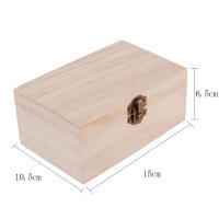 Caja de Madera de Alta Calidad S/M/L con Tapa Artesanal y Encaje Cuadrado para Decoración del Hogar y Almacenamiento de Suministros - details 15